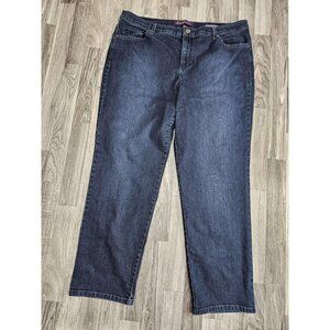 (3/$35) Gloria Vanderbilt Jeans Womens 18W Dark Wash Amanda Denim High Rise